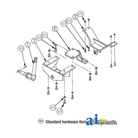 A & I Products Spindle, (check dimensions on a previous page) 7.5" x23.75" x5.5" A-7461